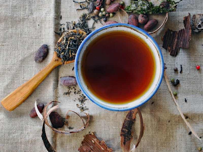Traditional African tea ceremony